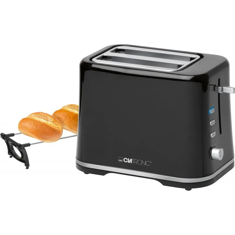 Тостер Clatronic TA 3554 Black/Silver : рівномірне підсмажування для ідеального смаку